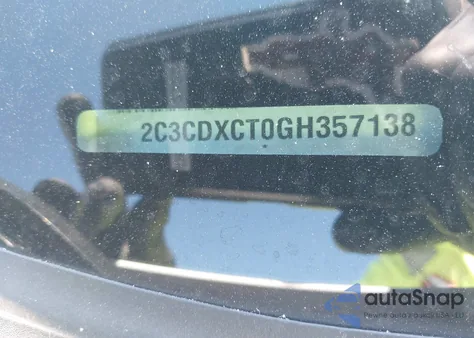 2016 Dodge Charger R/T z USA, uszkodzony, nr VIN 2C3CDXCT0GH357138